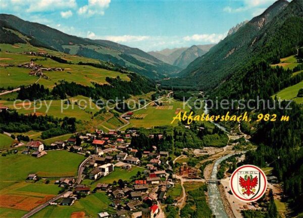 Abfaltersbach Fliegeraufnahme Rodelbahn Eislaufplatz