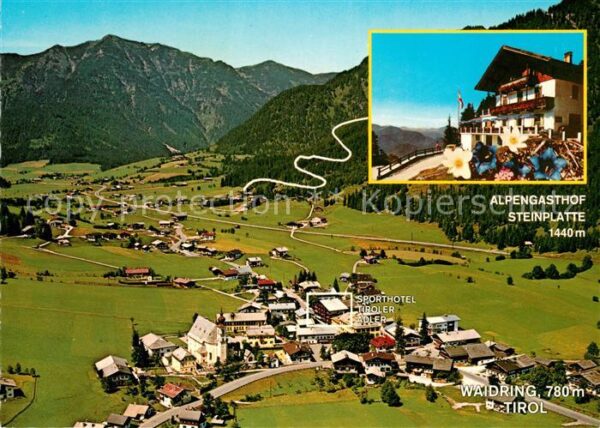Waidring Tirol Sporthotel Tiroler Adler Fliegeraufnahm