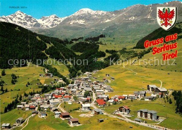 Serfaus Tirol Fliegeraufnahme