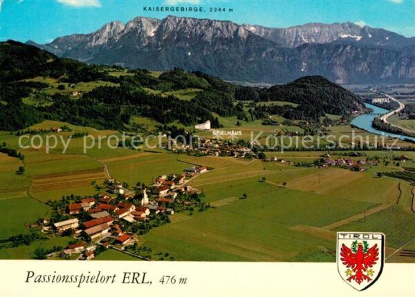 Erl Tirol Fliegeraufnahme Passionsspielort