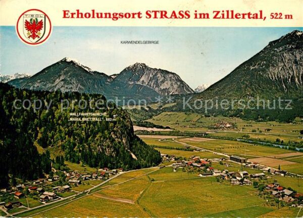 Strass Zillertal Fliegeraufnahme