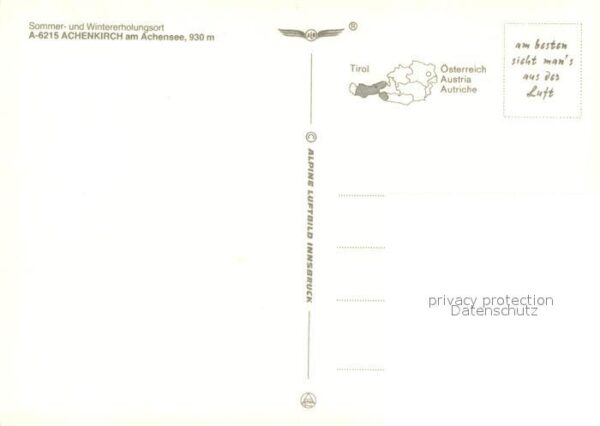 Achenkirch Fliegeraufnahme am Achensee – Bild 2