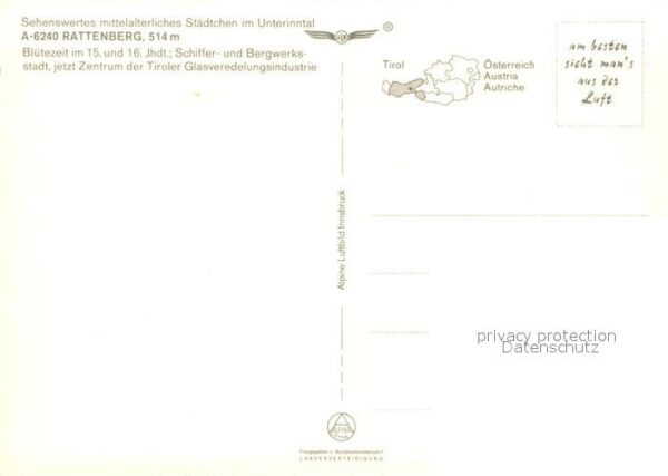 Rattenberg Tirol Fliegeraufnahme Galsstadt im Unterinnta – Bild 2
