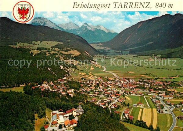 Tarrenz Fliegeraufnahme mit Gurgltal und Miemin