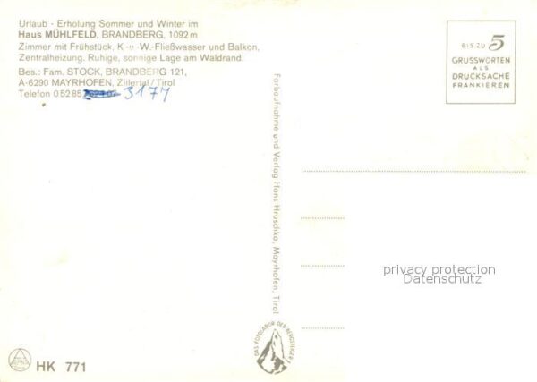 Mayrhofen Zillertal Huas Mühlfeld Brandberg – Bild 2