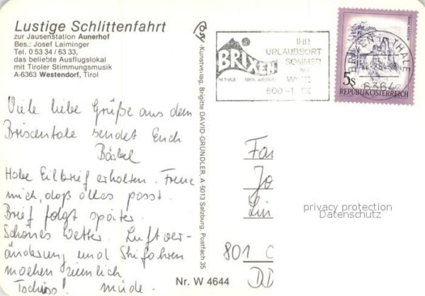 Westendorf Tirol Aunerhof Pferdeschlitten Musikkapelle – Bild 2