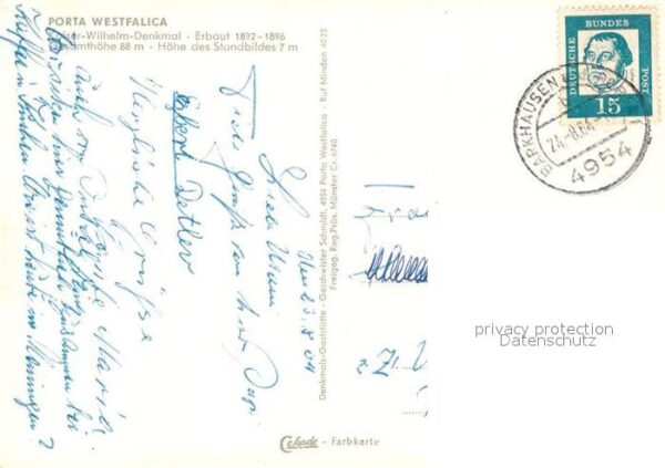 Porta Westfalica Kaiser Wilhelm Denkmal Fliegeraufnahme – Bild 2