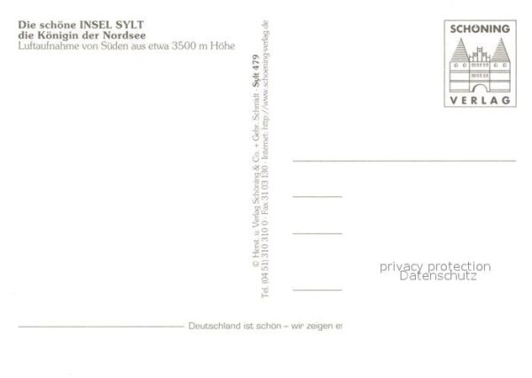 Insel Sylt Nordseeinsel Königin der Nordsee Fliege – Bild 2