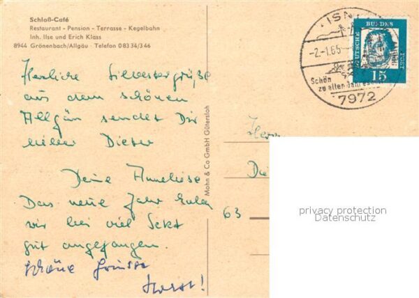 Groenenbach Bad Schloss Cafe Restaurant Pension – Bild 2