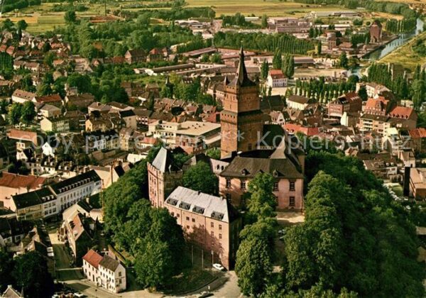 Kleve Schwanenburg Fliegeraufnahme