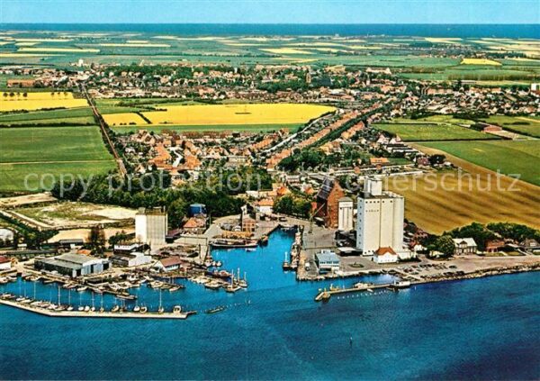 Burg Fehmarn Ostseebad Hafen von Burkstaaken Flieger