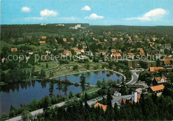 Hahnenklee-Bockswiese Harz Kurort See Fliegeraufnahme