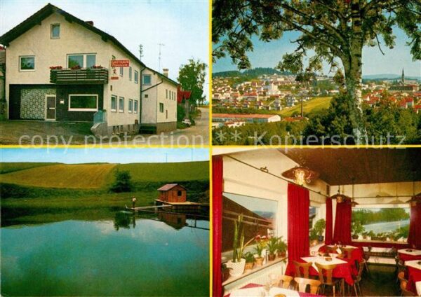 Freyung Gasthaus Pension Angelteich Panorama Al