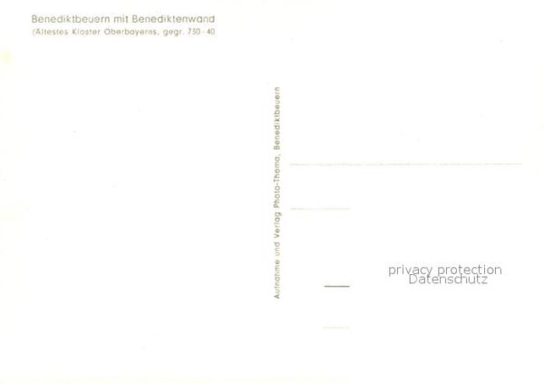 Benediktbeuern Stadtbild mit Kloster und Benediktenwan – Bild 2