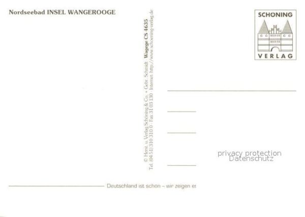Wangerooge Nordseebad Nordseeinsel Fliegeraufnahme – Bild 2