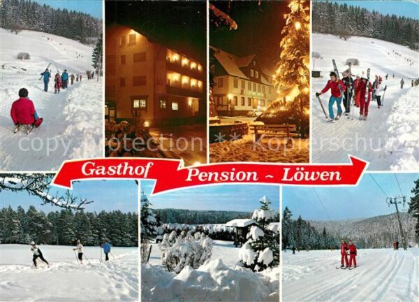 Simmersfeld Gasthof Pension Löwen Wintersportplatz