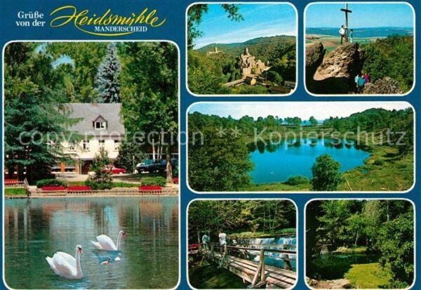 Manderscheid Eifel Cafe Restaurant Hotel Heidsmühle Schwan