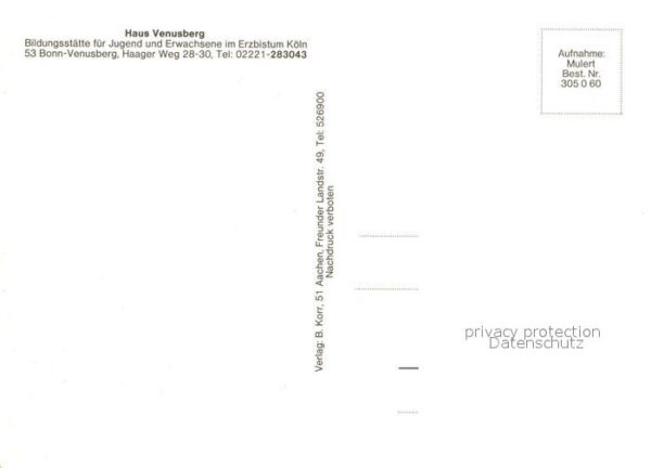 Venusberg Bonn Haus Venusberg Bildungsstätte Erzbistum – Bild 2