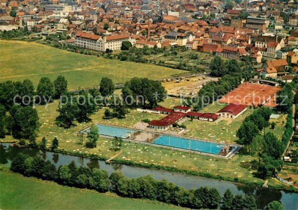 Fulda Städtisches Sportbad Freibad Tennisplät