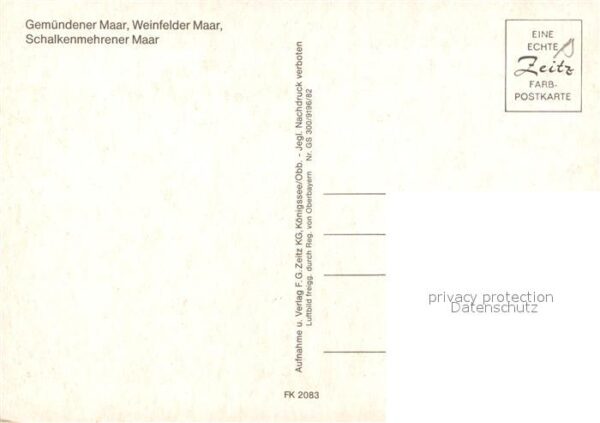 Gemuendener Maar Weinfelder Maar Schalkenmehrener Maar F – Bild 2