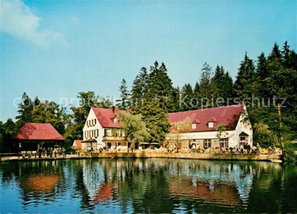 Leopoldstal Lippe Waldhotel Silbermühle Teich