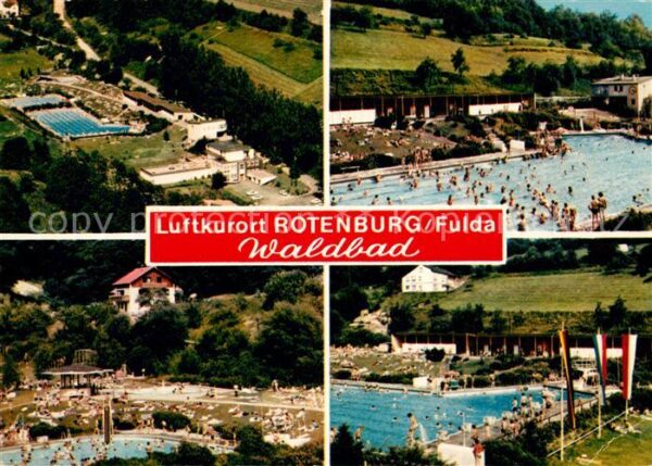 Rotenburg Fulda Waldbad Freibad Luftkurort Fliegeraufna