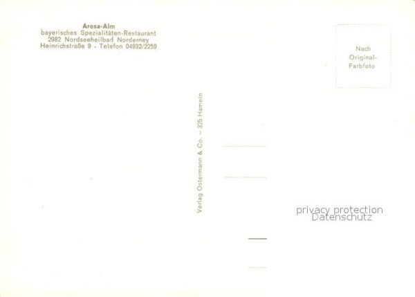 Norderney Nordseebad Arosa Alm Restaurant – Bild 2