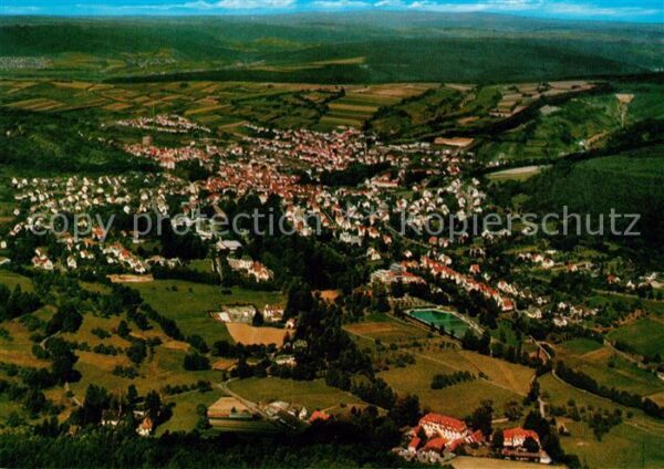 Bad Orb Kurort im Spessart Fliegeraufnahme