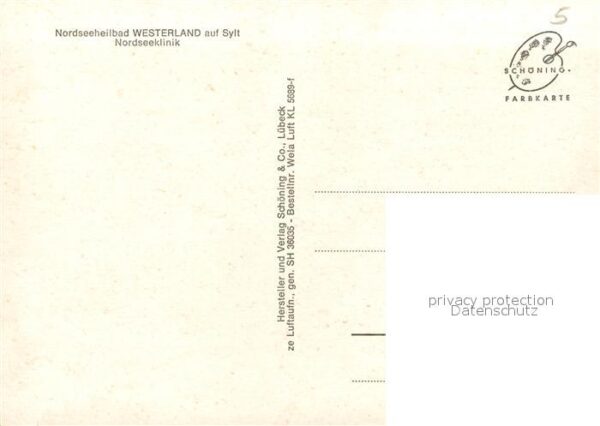 Westerland Sylt Nordseeklinik Nordseeheilbad Fliegerauf – Bild 2