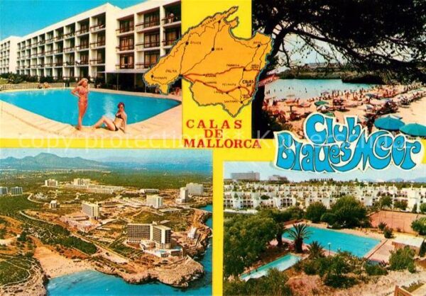 Calas de Mallorca Club Blaues Meer Swimming Pool Strand F