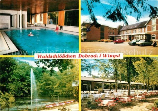 Wingst Waldschlösschen Dobrock Terrasse Hallen