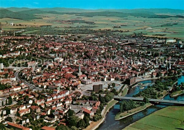 Hameln Weser Stadtzentrum Fliegeraufnahme