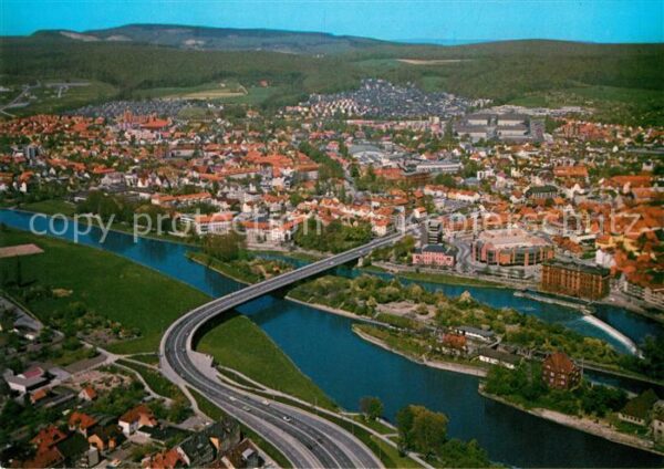 Hameln Weser Rattenfängerstadt Fliegeraufnahme