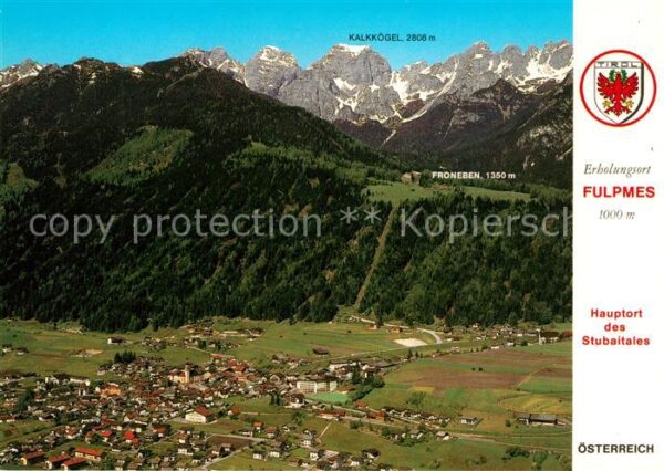 Fulpmes Tirol Hauptort des Stubaitales Alpenpanorama