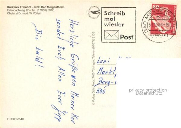 Bad Mergentheim Kurklinik Erlenhof – Bild 2