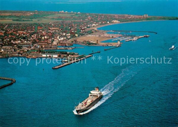 Cuxhaven Doese Nordseebad mit Duhnen und Sahlenburg Hafen Dampfer