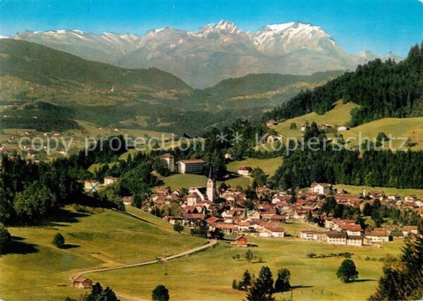 Oberstaufen Panorama mit Blick zum Säntis Appenzell