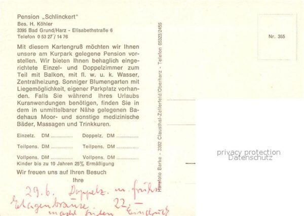 Bad Grund Pension Schlinckert Stadtpanorama – Bild 2