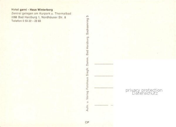 Bad Harzburg Hotel garni Haus Winterberg – Bild 2