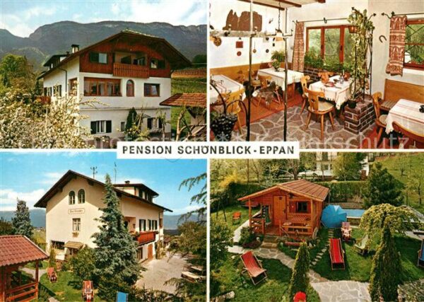 Eppan Suedtirol Pension Schönblick Schwimmbad Garten