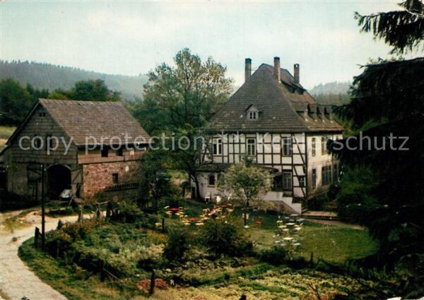 Schiesshaus Holzminden Gasthaus Pension Waldmühle Fachwerk