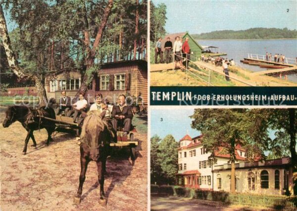 Templin FDGB Erholungsheim Aufbau Badestrand