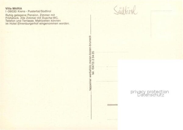 Kiens Suedtirol Villa Maria Gästezimmer – Bild 2