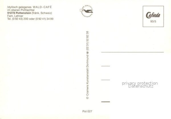 Pottenstein Oberfranken Wald Cafe Püttlachtal – Bild 2