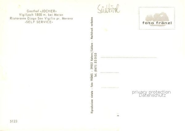 Vigiljoch Gasthof Jocher – Bild 2