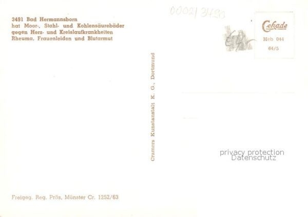 Hermannsborn Bad Fliegeraufnahme Kurmittelhaus – Bild 2