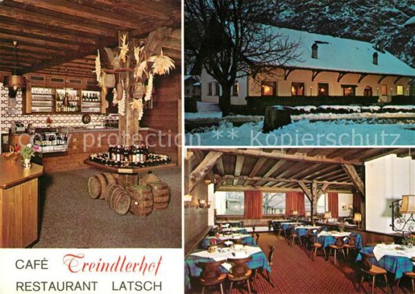Latsch Vinschgau Restaurant Treindlerhof Winterpanorama