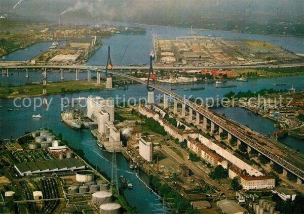 Hamburg Fliegeraufnahme Kohlbrandbrücke