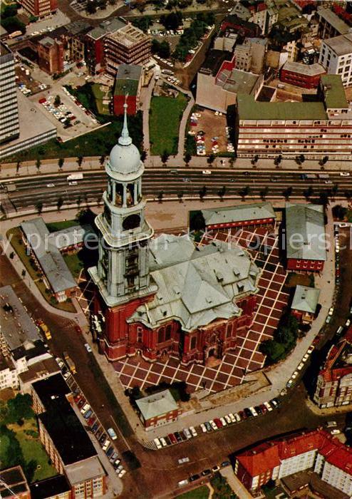 Hamburg Fliegeraufnahme Hauptkirche Sankt Micha