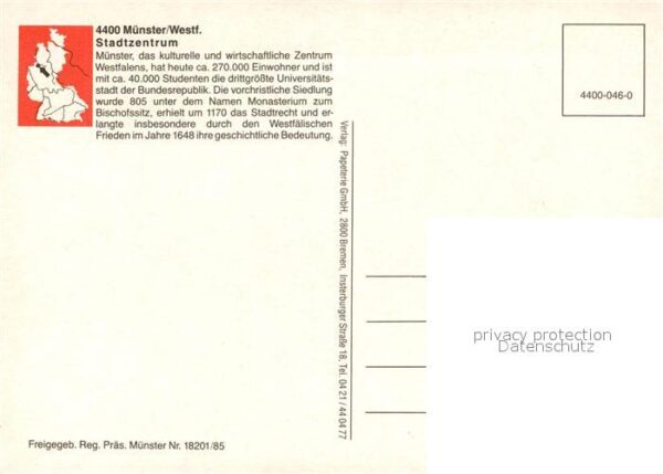 Muenster Westfalen Fliegeraufnahme Stadtzentrum – Bild 2